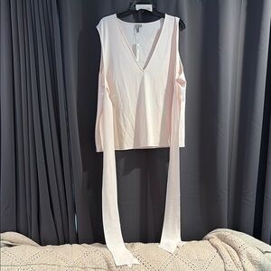 ASOS Curve V-Neck Tank Top - Cream